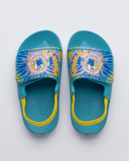 Kids Slides, Tie-Dye Blue-S22-11546