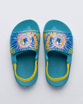 Kids Ankle-Strap Sandals, Rich Blue-S22-11546