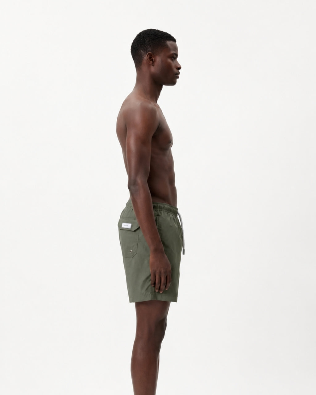 Mens Swim Trunks, Slate Olive, 30290