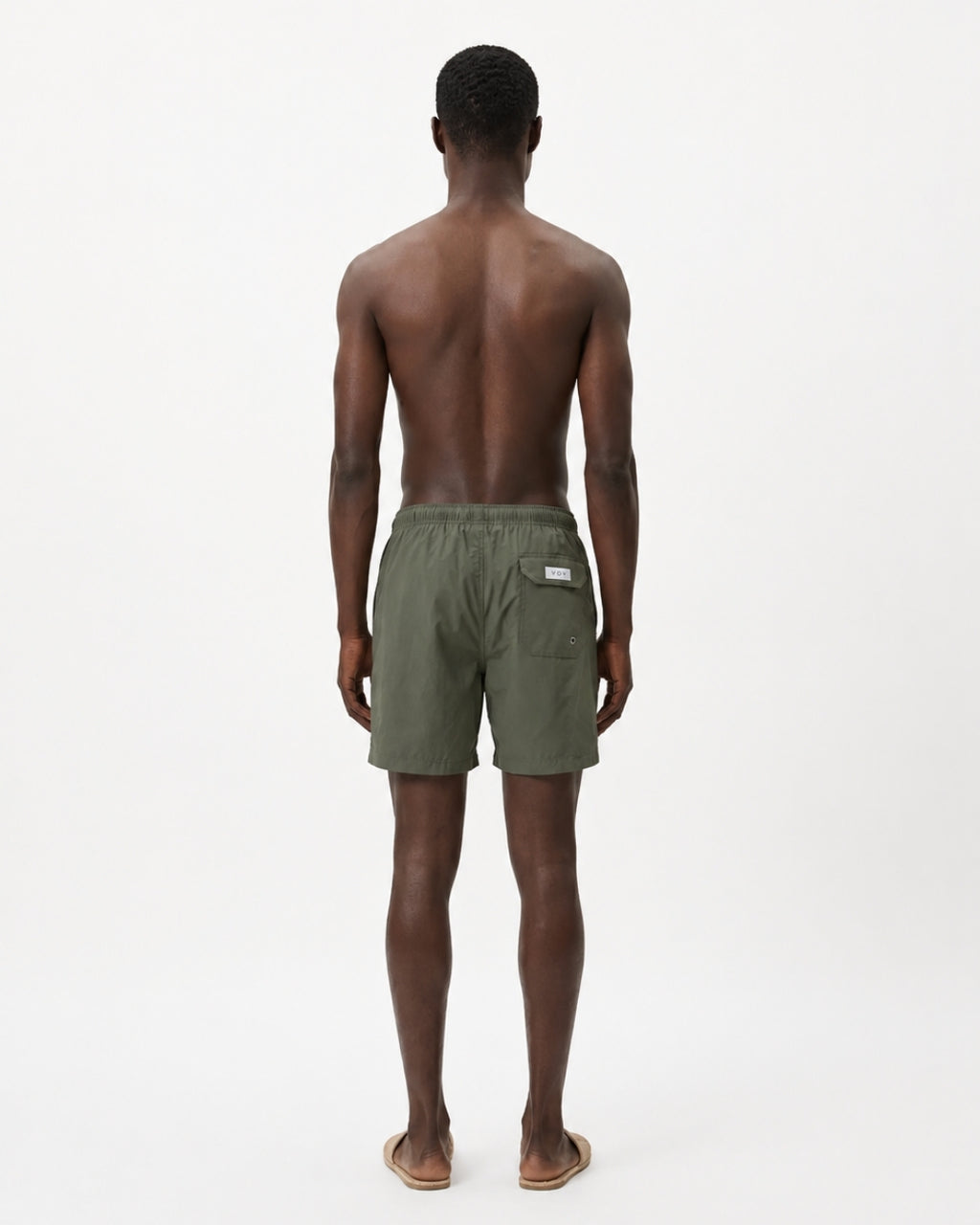 Mens Swim Trunks, Slate Olive, 30290