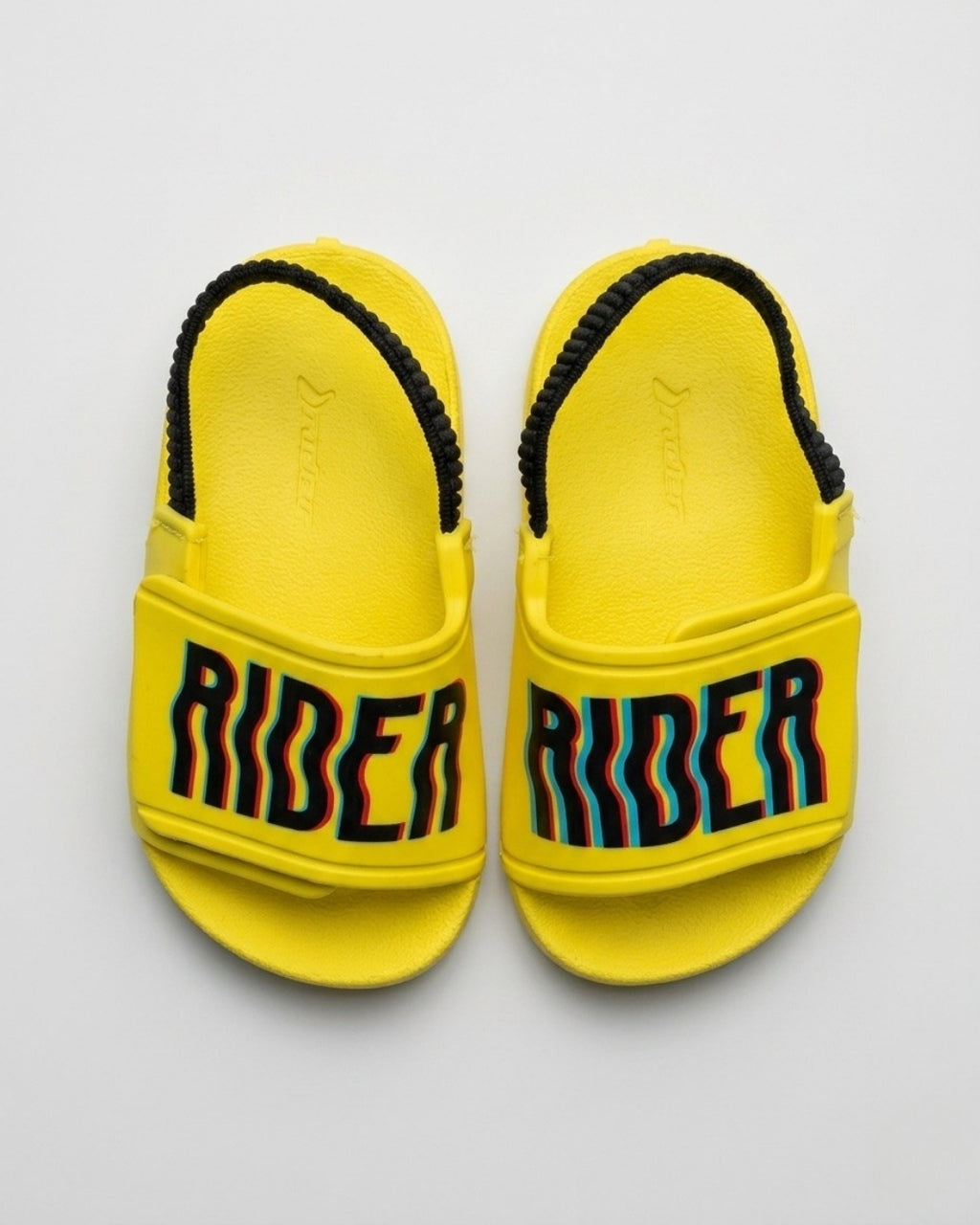 Kids Strap Slides, Soft Yellow-S22-11546
