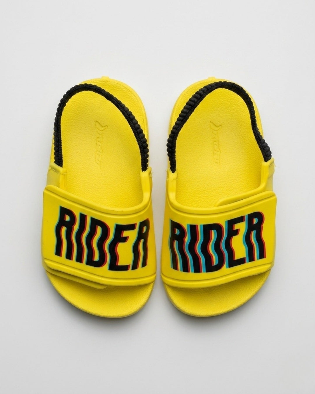 Kids Strap Slides, Soft Yellow-S22-11546
