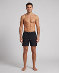 Mens Swim Trunks, Deep Black, 30290