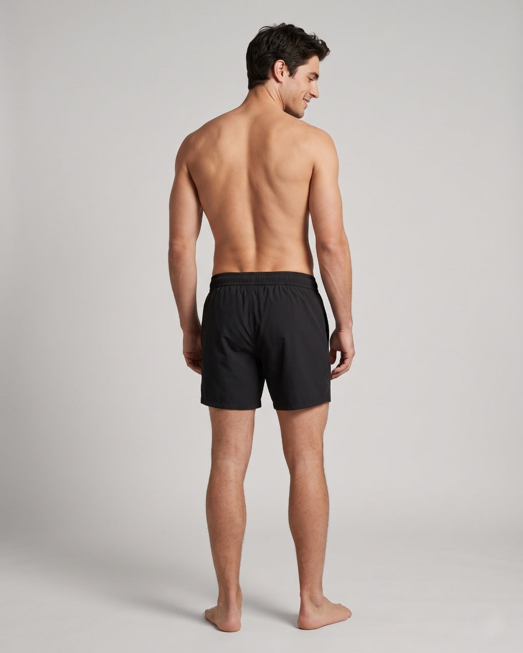 Mens Swim Trunks, Deep Black, 30290