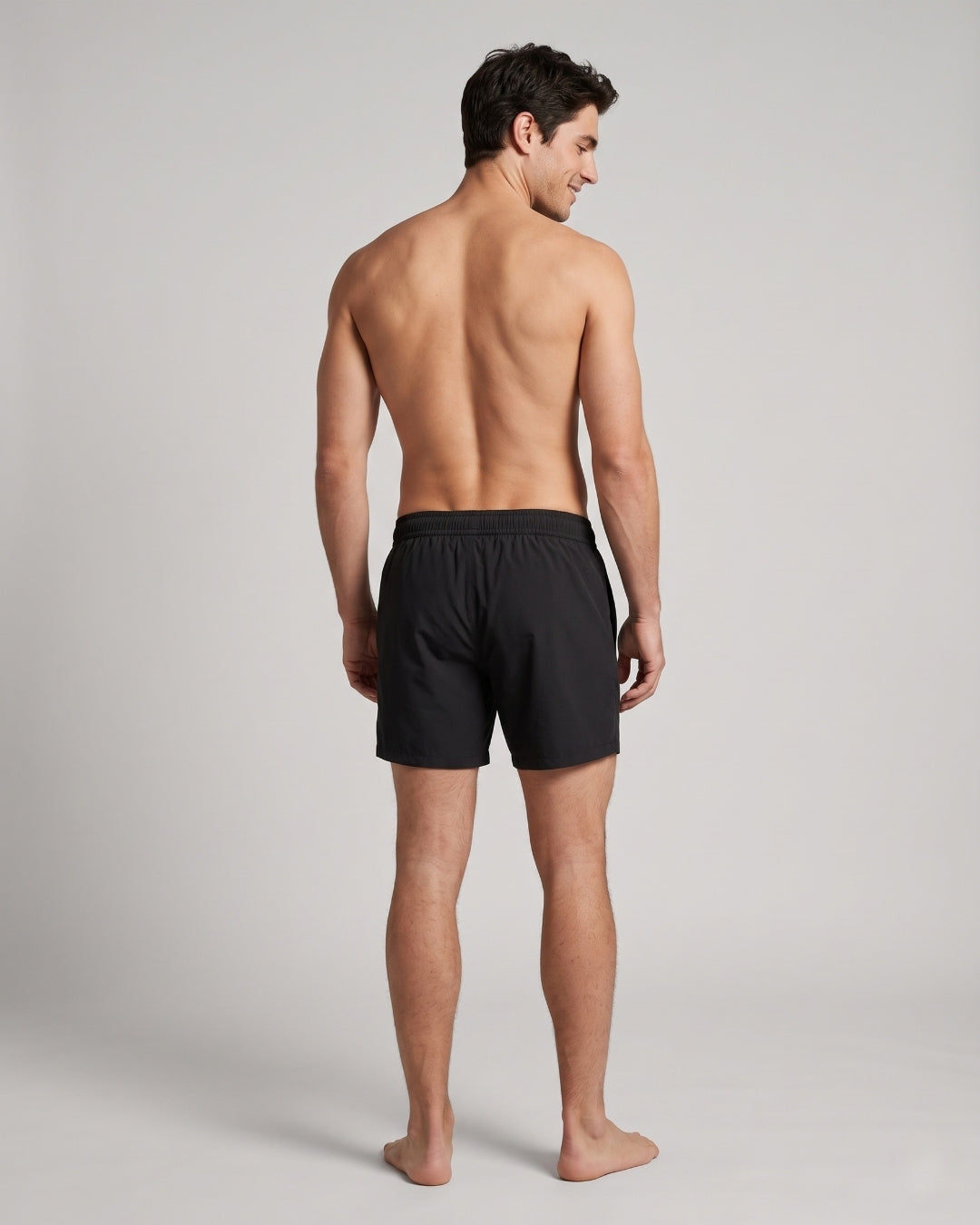 Mens Swim Trunks, Deep Black, 30290