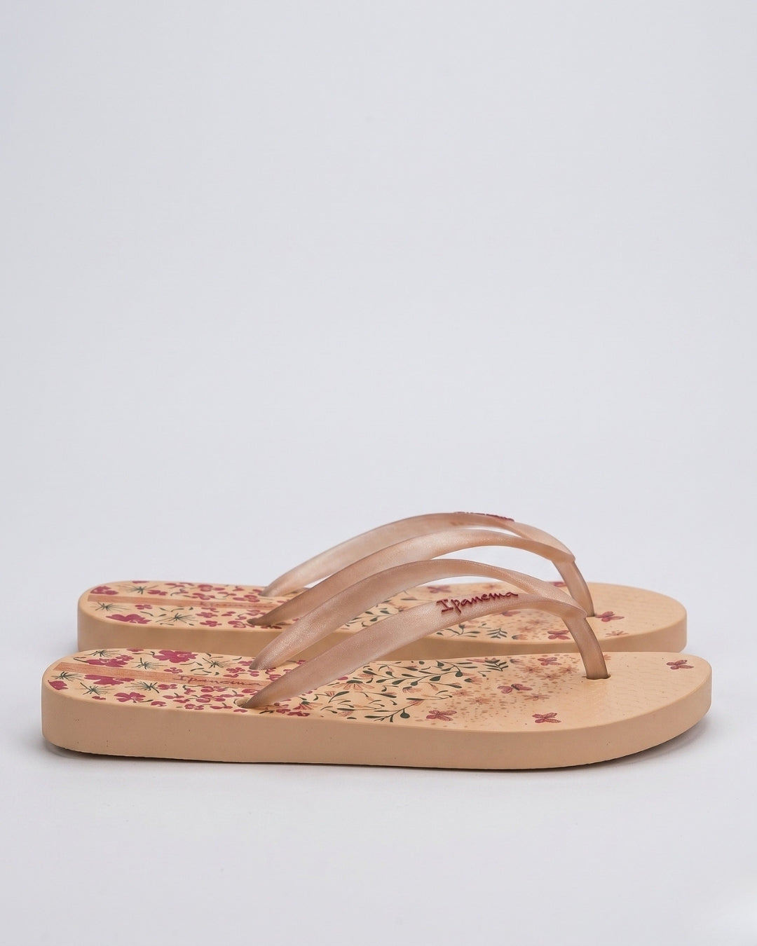Floral Flip-Flops, Soft Peach-S26-26571