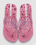 Floral Flip-Flops, Premium Pink-S26-26571