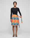 Wrap Skirt Swim Set, Monochrome Geometric-S25-1030