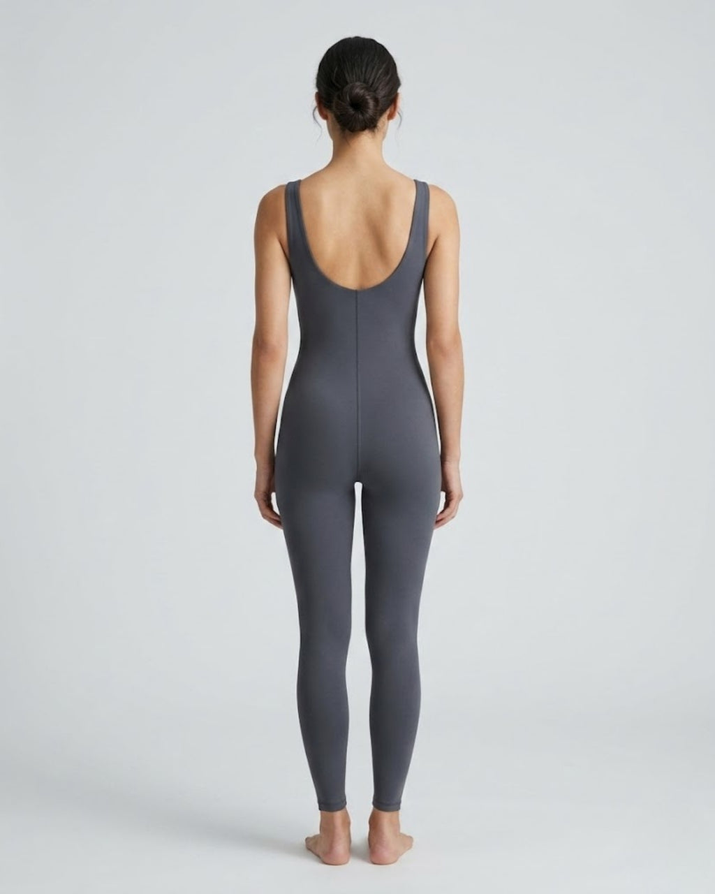Sleeveless Full-Body Suit, Slate Grey-S25-4300