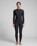 Full-Body Swimsuit, Deep Black-S25-2025