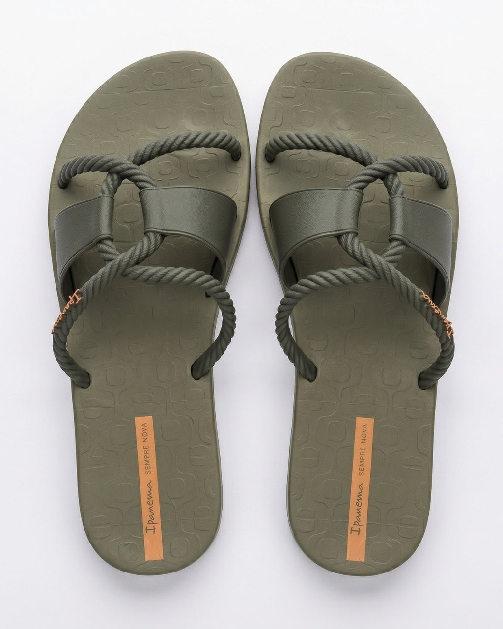 Premium Rope Sandals, Olive Green-S26-27232