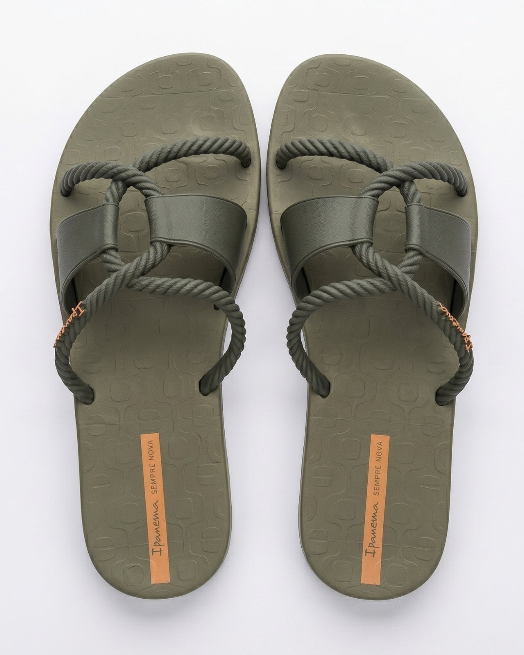 Premium Rope Sandals, Olive Green-S26-27232