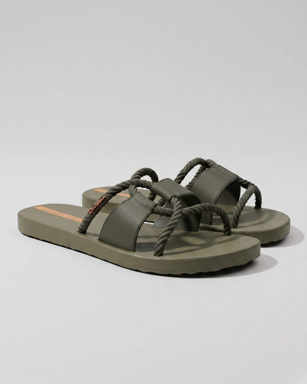 Premium Rope Sandals, Olive Green-S26-27232