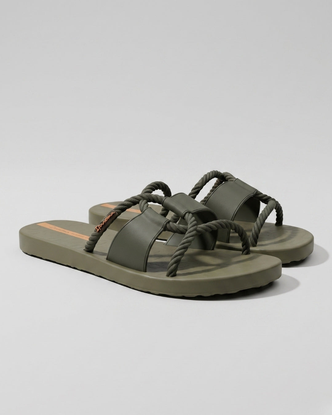 Premium Rope Sandals, Olive Green-S26-27232