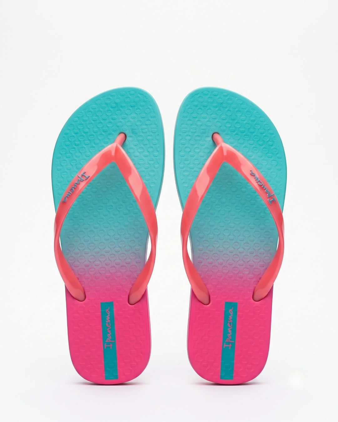 Premium Flip-Flops, Teal & Pink Ombre, 26525