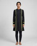 Tunic Swim Set, Black & Soft Lime-S24-2349