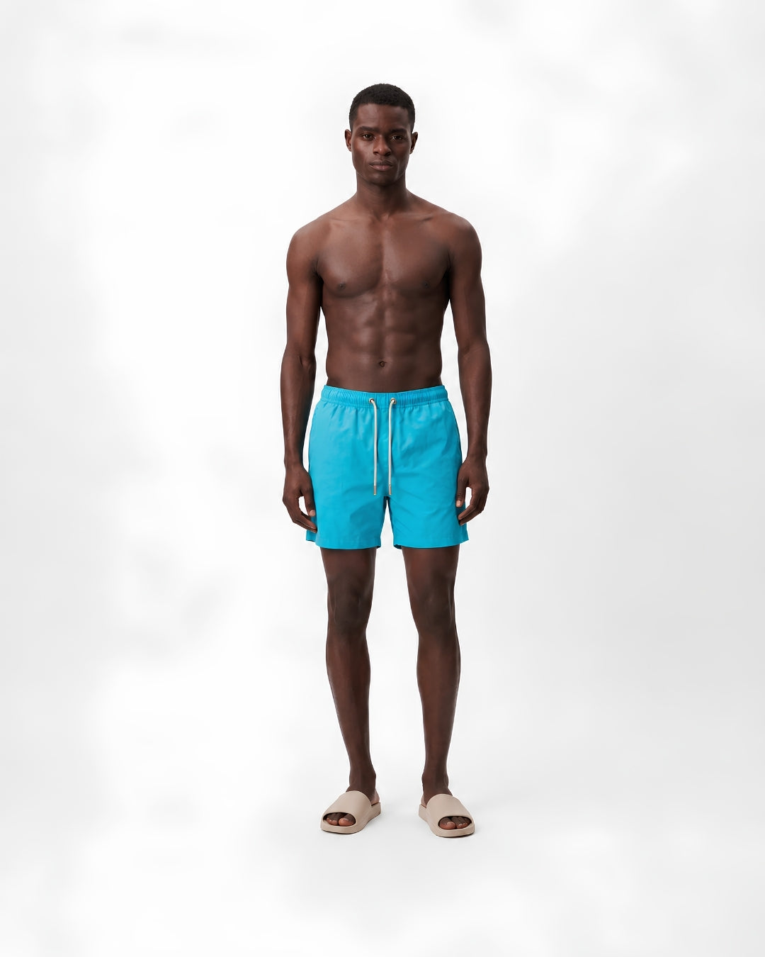 Mens Swim Trunks, Premium Cyan, 30290