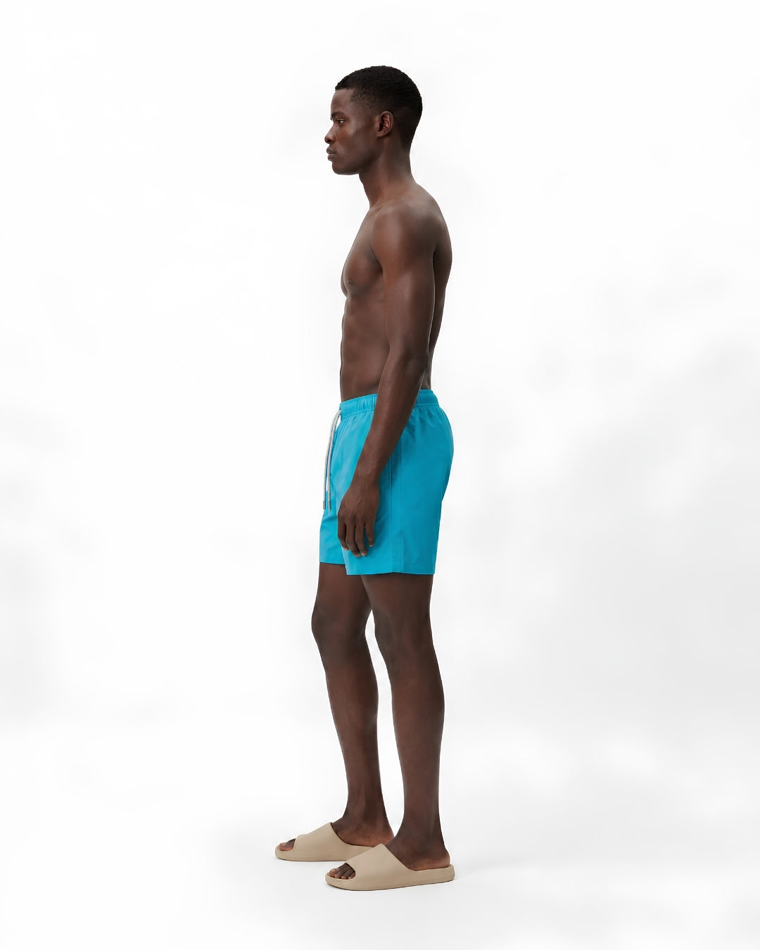 Mens Swim Trunks, Premium Cyan, 30290