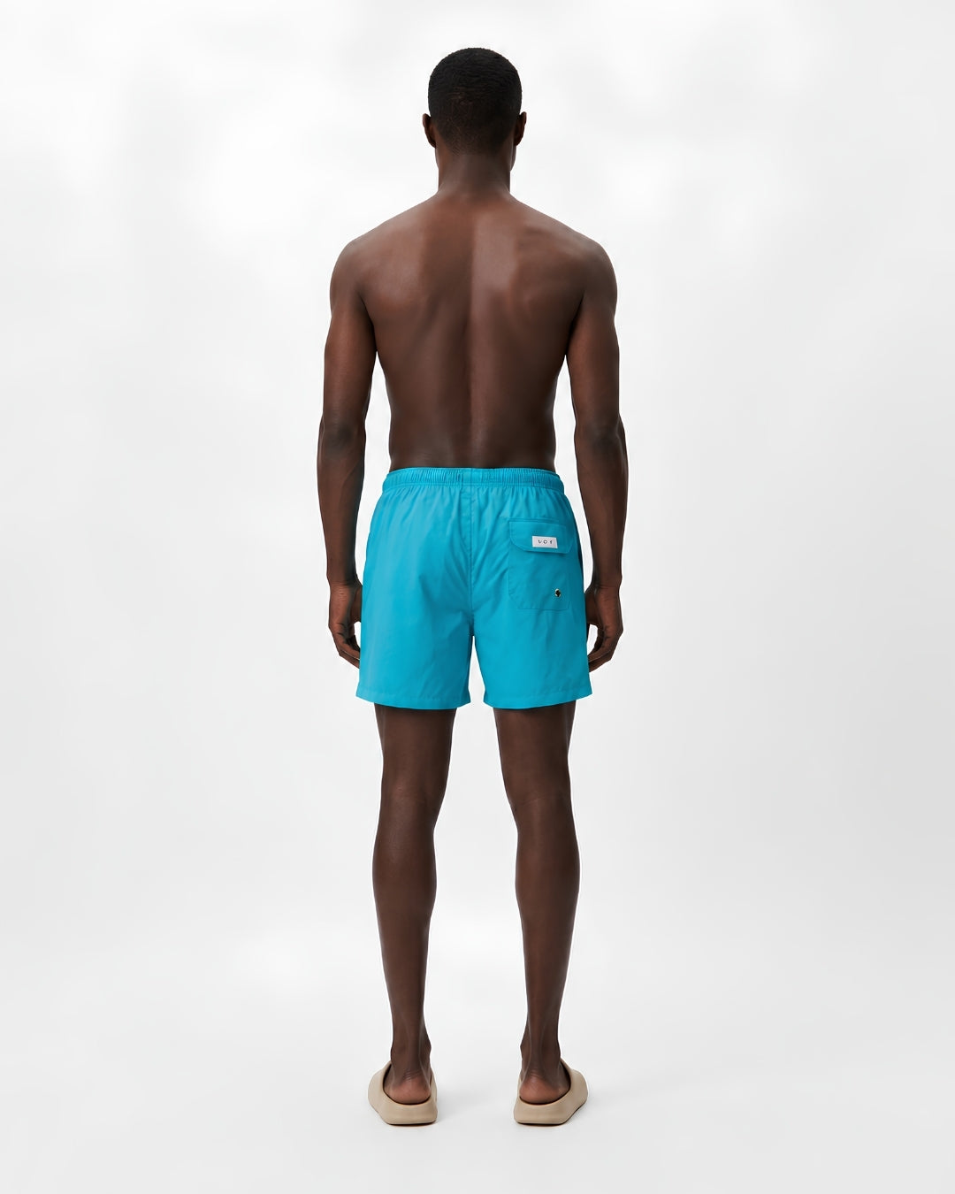 Mens Swim Trunks, Premium Cyan, 30290