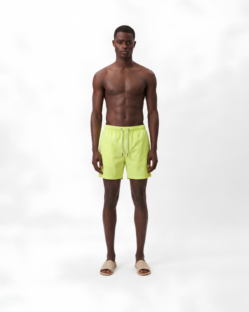 Mens Swim Trunks, Soft Lime, 30290