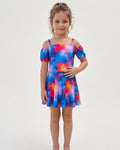 Kids Off-Shoulder Swim Set, Soft Tie-Dye, C001 co2
