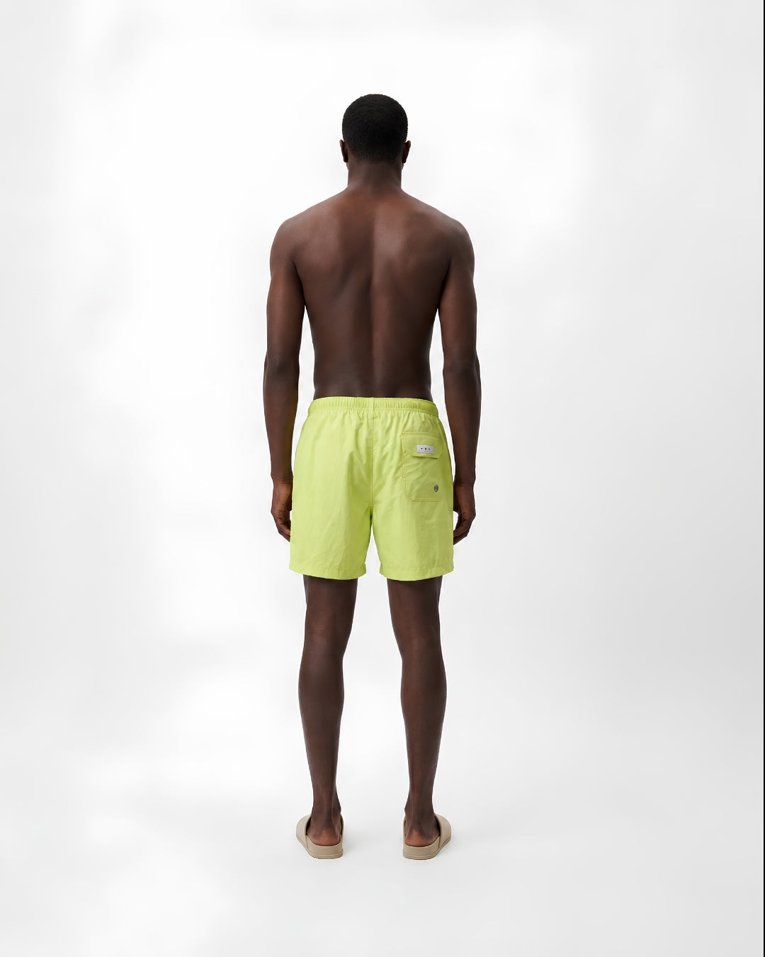 Mens Swim Trunks, Soft Lime, 30290