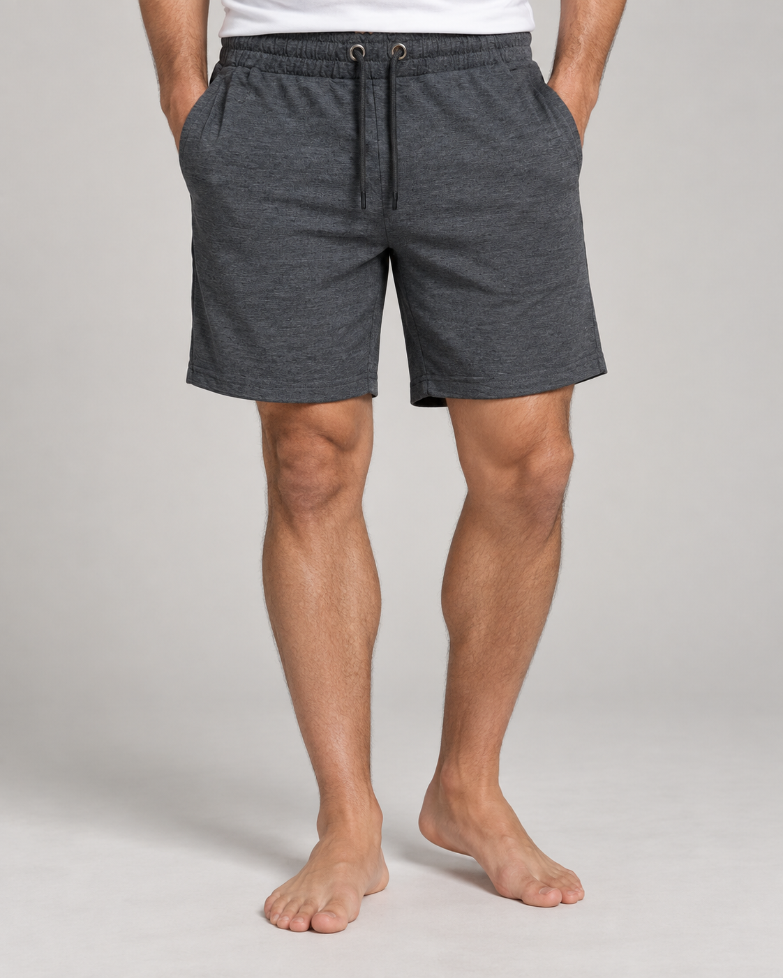 Mens Premium Shorts, Charcoal Grey-1010