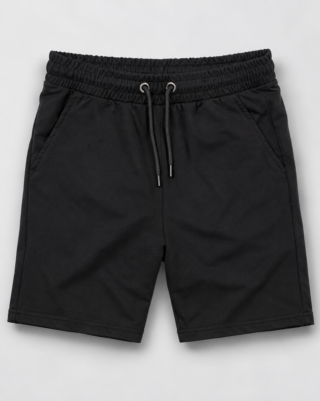 Mens Premium Shorts, Solid Black-1010